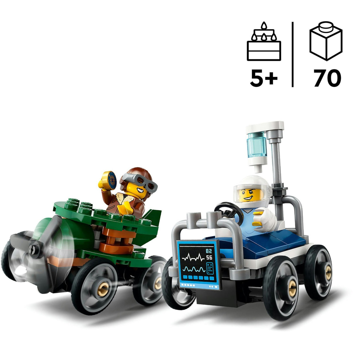 LEGO LEGO CITY 60459 RACK CAR PACK: avion Vs. lit d'hôpital