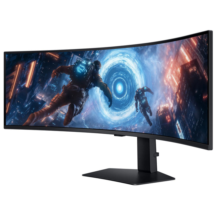 Samsung Odyssey G9 S49FG914EU 49 Moniteur de jeu ultra-large incurvé (noir, 2x HDMI, 1x DisplayPort, USB, AMD FreeSync, 144 Hz)