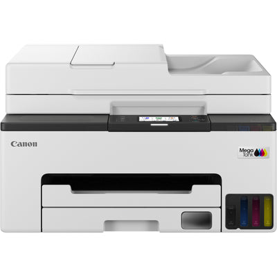 Imprimante à jet d'encre couleur Canon maxify gx2051 avec imprimante à jet d'encre tout-en-un rechargeable à méga réservoir avec fonction de télécopie (blanc, impression, copie, numérisation, télécopie, Wi-Fi)