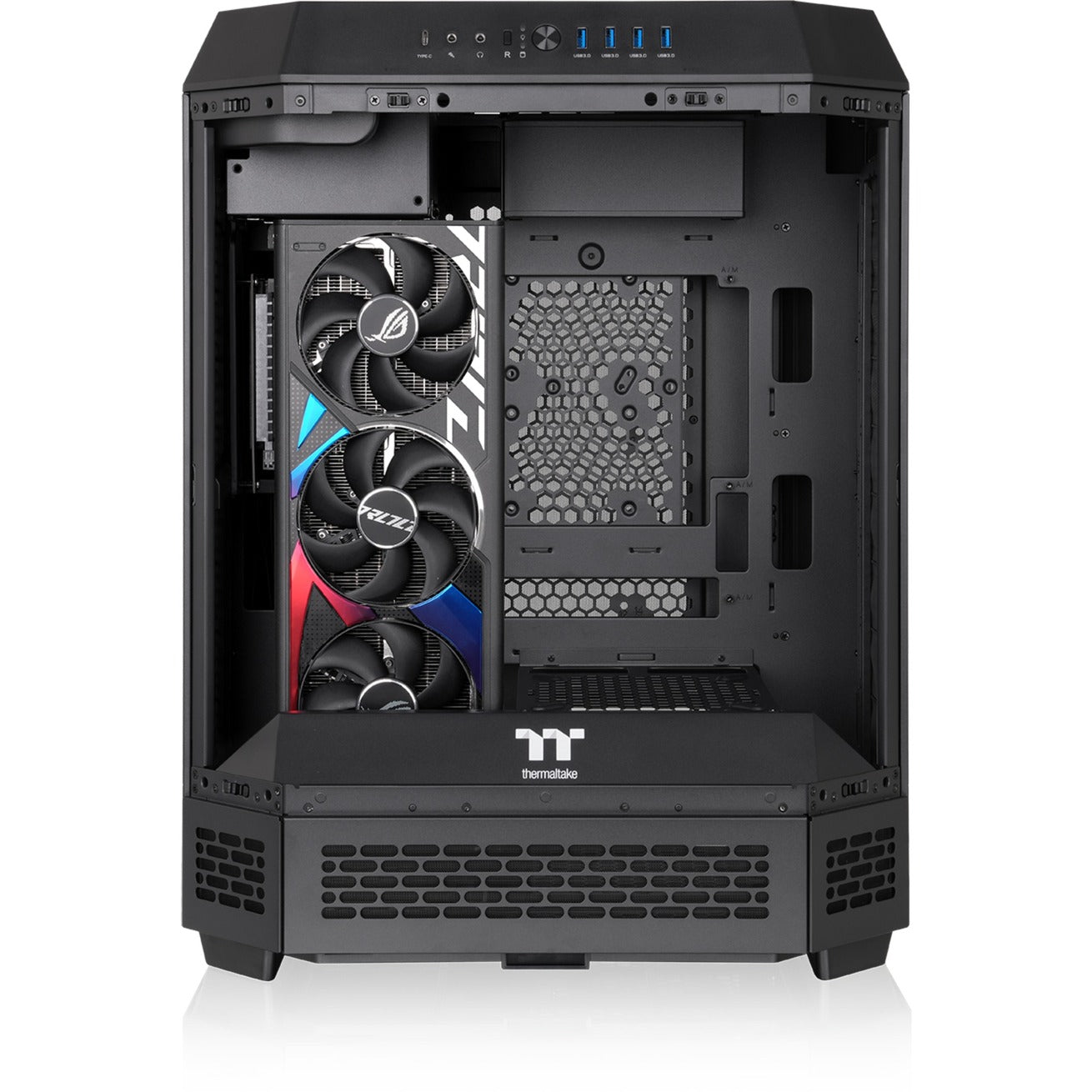 Boîtier tour midi Thermaltake the tower 600 (noir | 4x USB-A | 1x USB-C | verre trempé)
