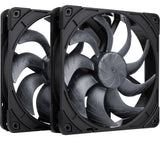 Noctua nf-a14x25 g2 pwm sx2-pp chromax.black ventilateurs de boîtier (noir, 2 pièces, 140 x 140 x 25 mm) - afbeelding 1