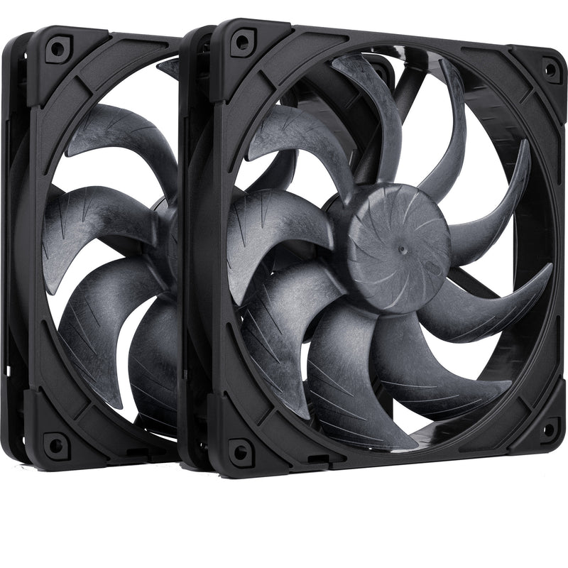 Noctua nf-a14x25 g2 pwm sx2-pp chromax.black ventilateurs de boîtier (noir, 2 pièces, 140 x 140 x 25 mm)