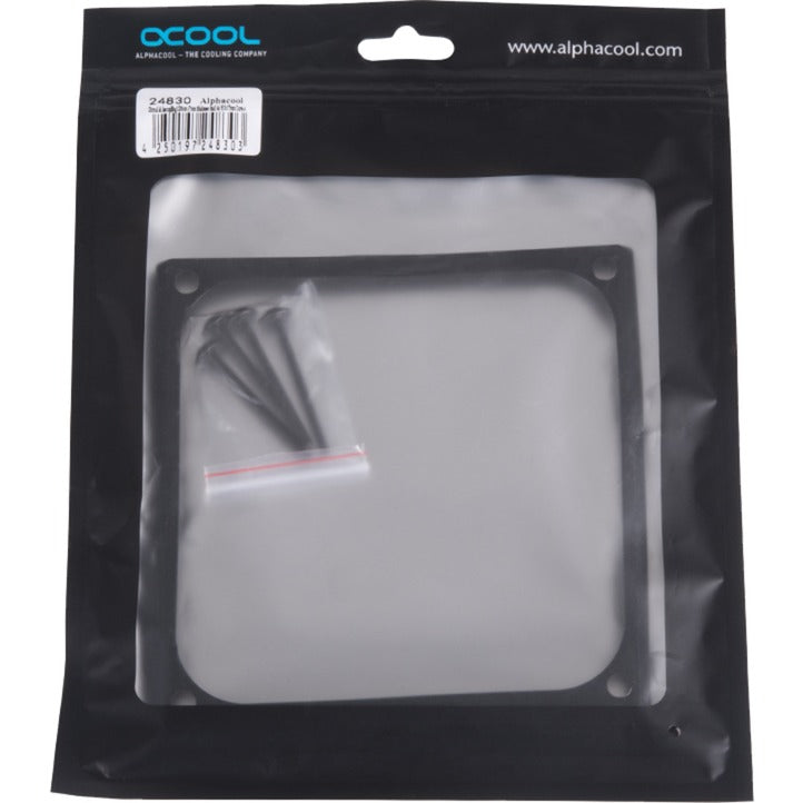 Cadre de montage de découplage de carénage Alphacool de 120 mm (7 mm d'épaisseur) (noir)