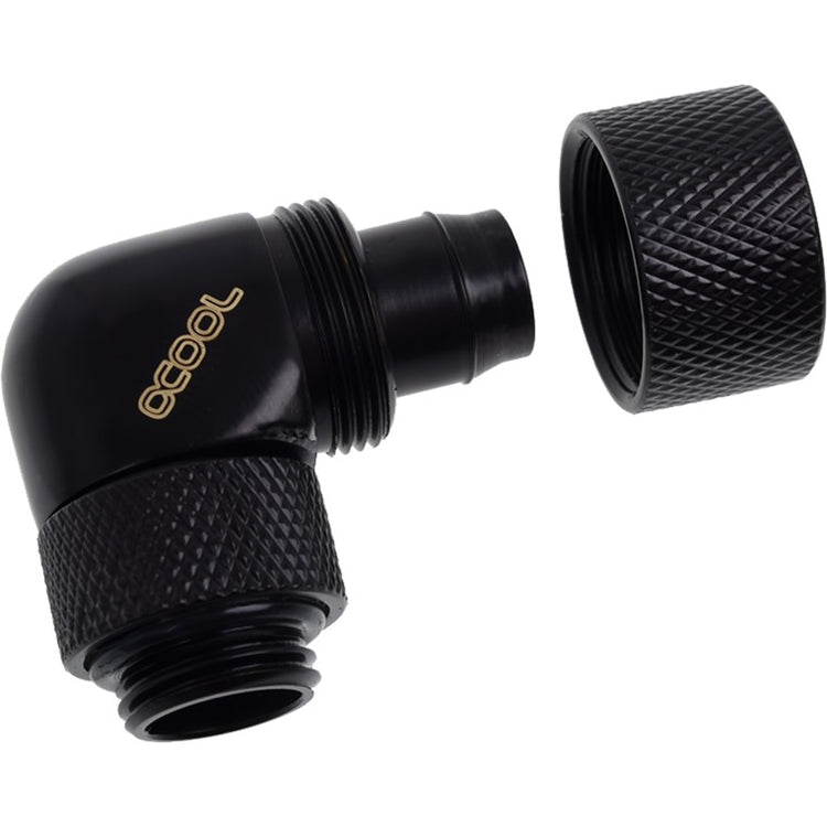 Raccord à compression Alphacool eiszapfen 13 10 mm (noir, rotatif côté filetage)