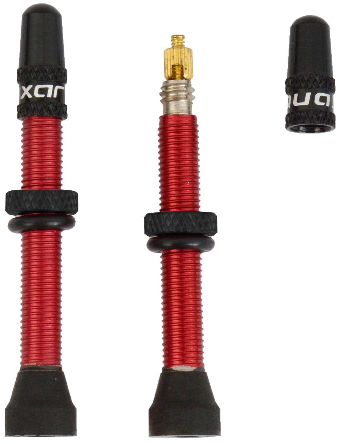 Valves tubeless Quaxar universelles aluminium rouge