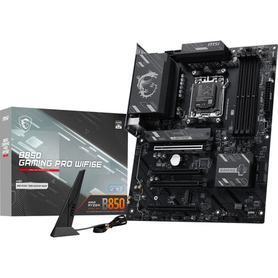 Carte mère MSI B850 Gaming Pro WiFi 6E Socket AM5 (Noir, RAID, 2,5 Go-LAN, WiFi 6E, BT, Son, ATX)