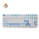 Mchose G98 Pro Blue Flame Orange Clavier mécanique personnalisé tri-mode sans fil (blanc bleu, disposition américaine, TTC Flame Orange, 98 %, RVB, Hot Swap, Double-Shot PBT, Bluetooth sans fil USB-C)