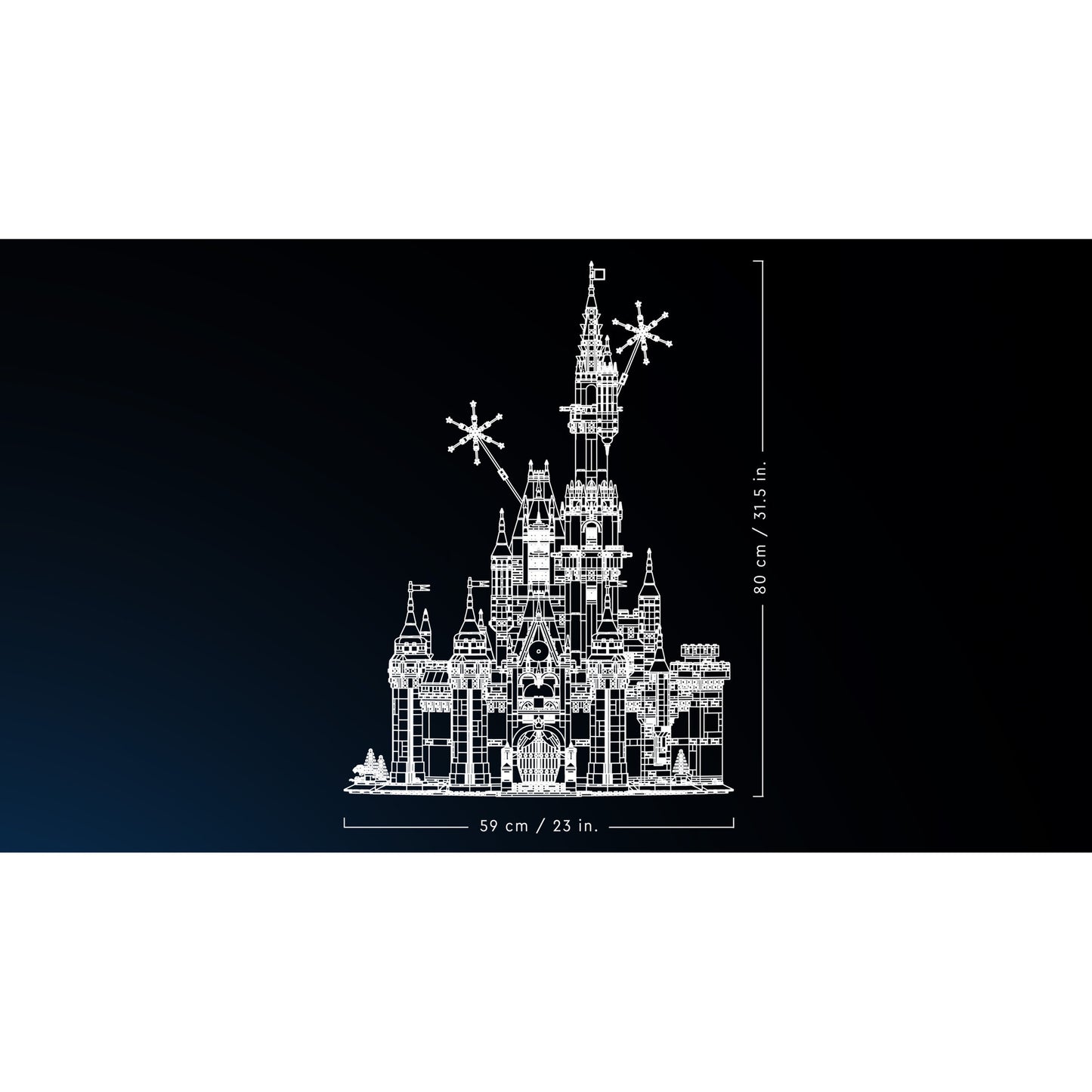 Lego disney - jouets de construction du château Disney (43222)