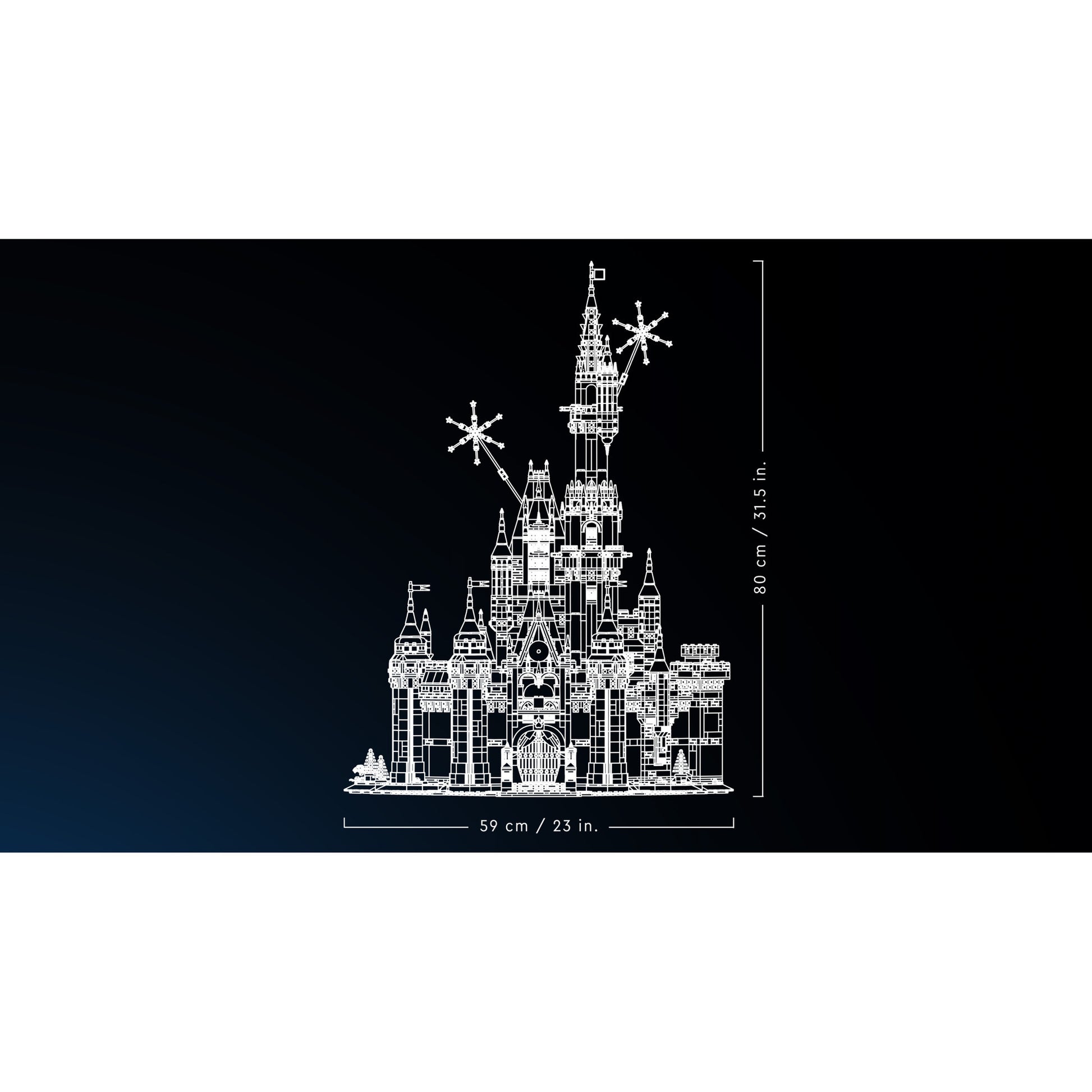 Lego disney - jouets de construction du château Disney (43222)