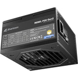 Alimentation modulaire Sharkoon rebel p20 gen2 1000 watts (noir, 1x 12v-2x6, 3x pcie) - afbeelding 6