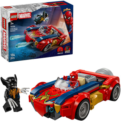 Lego super heros 76336 Marvel Spider-Man Car contre Wolverine venimisé