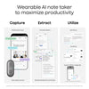 Machine à dicter Plaud notepin s (violet, 64 go, Bluetooth 5.2 BLE (Bluetooth low energy) Wi-Fi)