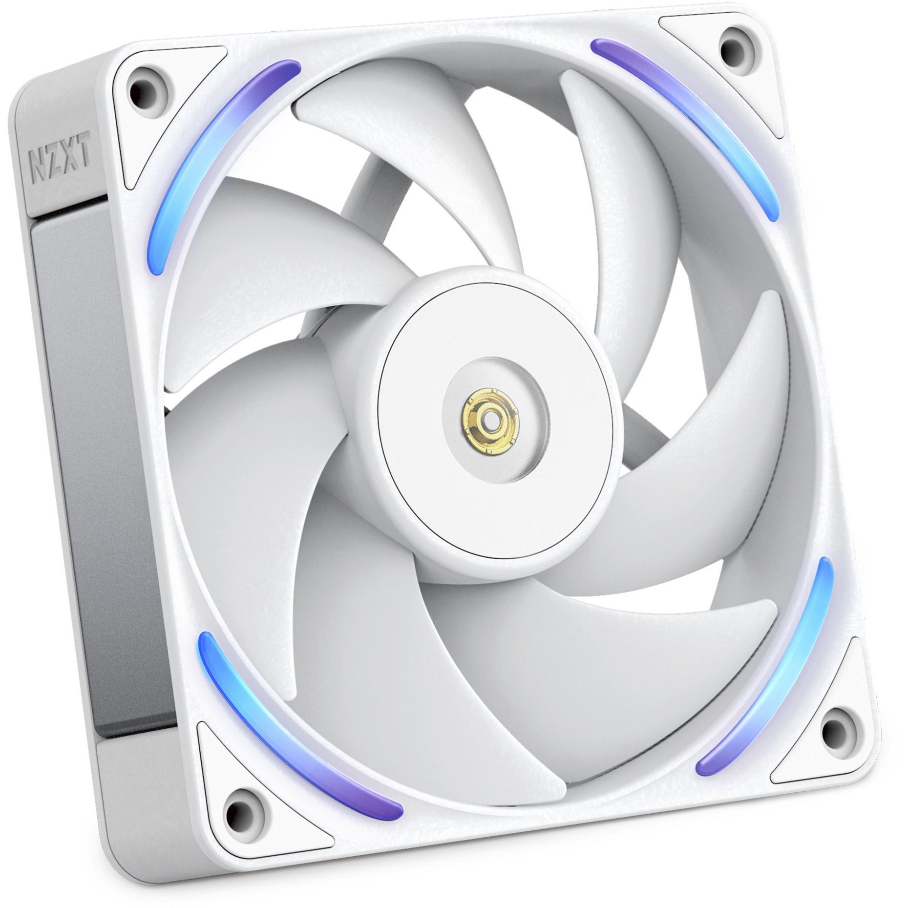 Nzxt f120x ventilateur de boîtier rgb (blanc, 120 x 120 x 30 mm, pwm)