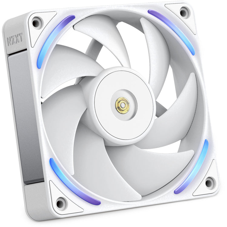 Nzxt f120x ventilateur de boîtier rgb (blanc, 120 x 120 x 30 mm, pwm)
