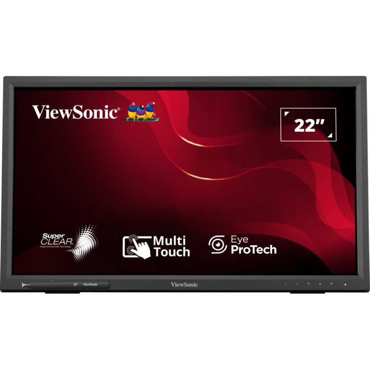 Viewsonic Moniteur tactile IR TD2223-2 22 (noir, HDMI, VGA, DVI, USB-A, USB-B)