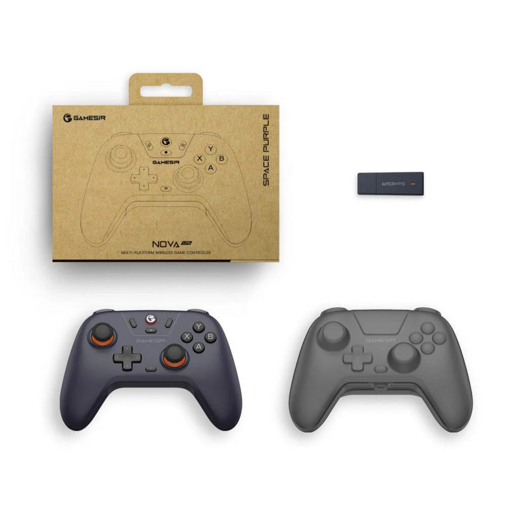 Manette multiplateforme Gamesir Nova Lite (bleu foncé, PC, Steam, Android, iOS, Switch, Bluetooth 2,4 GHz USB)