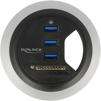 Dellock In-Desk Hub 3 Port USB 3.0 + 2 SLOT SD Carte Reader