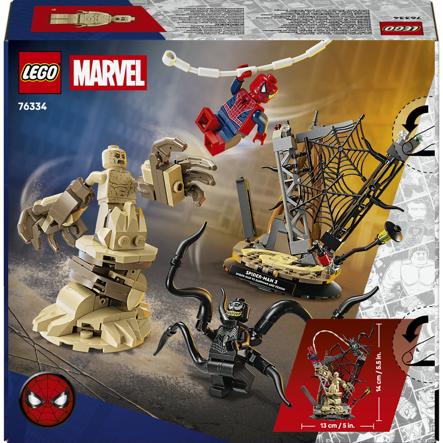 Lego 76334 Super Heroes Marvel Ultimate Battle : Spider-Man contre l'homme de sable