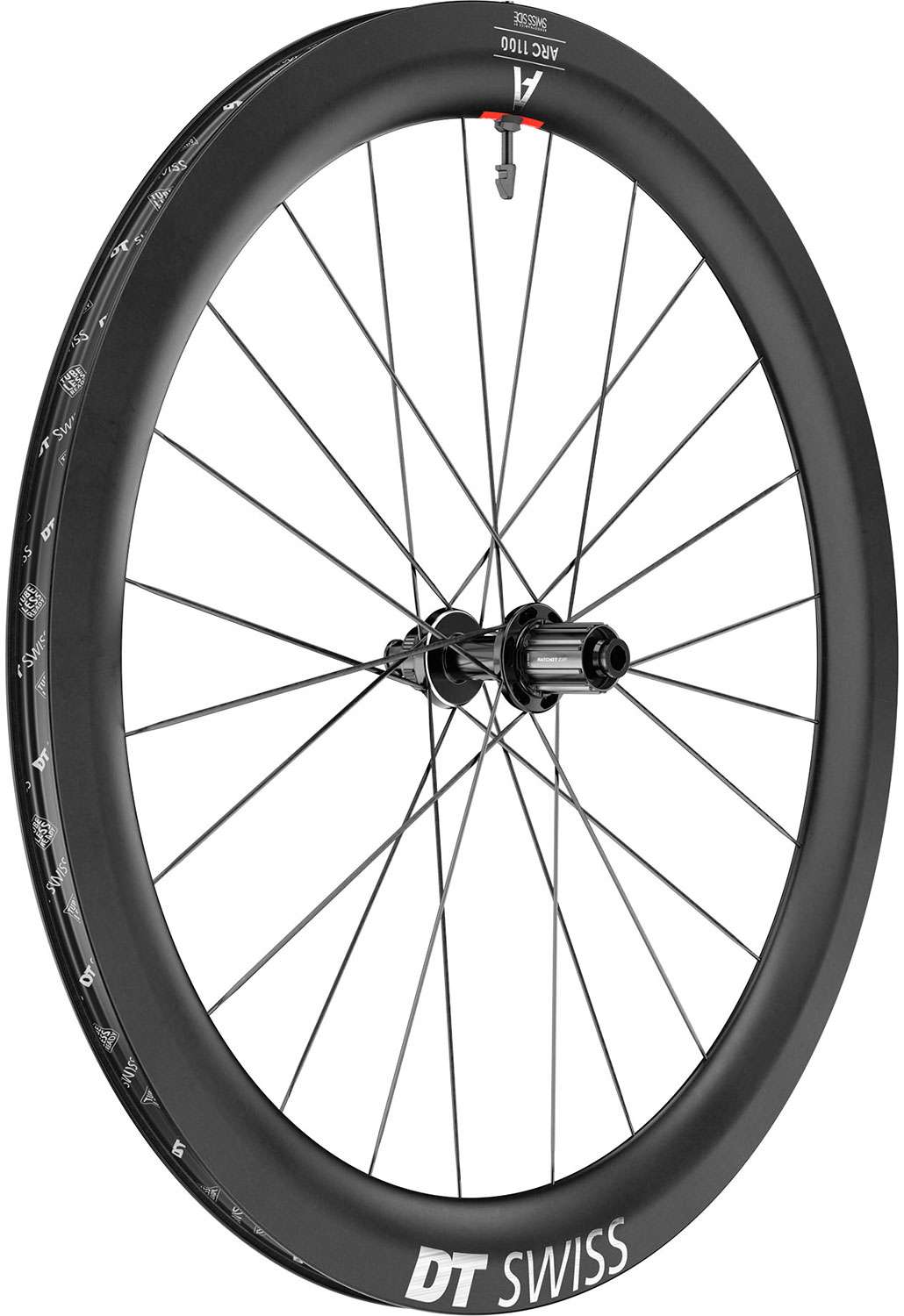 Roue Arrière DT Swiss Arc 1100 Dicut® 55 28 Disc Cl Shimano HG Carbone