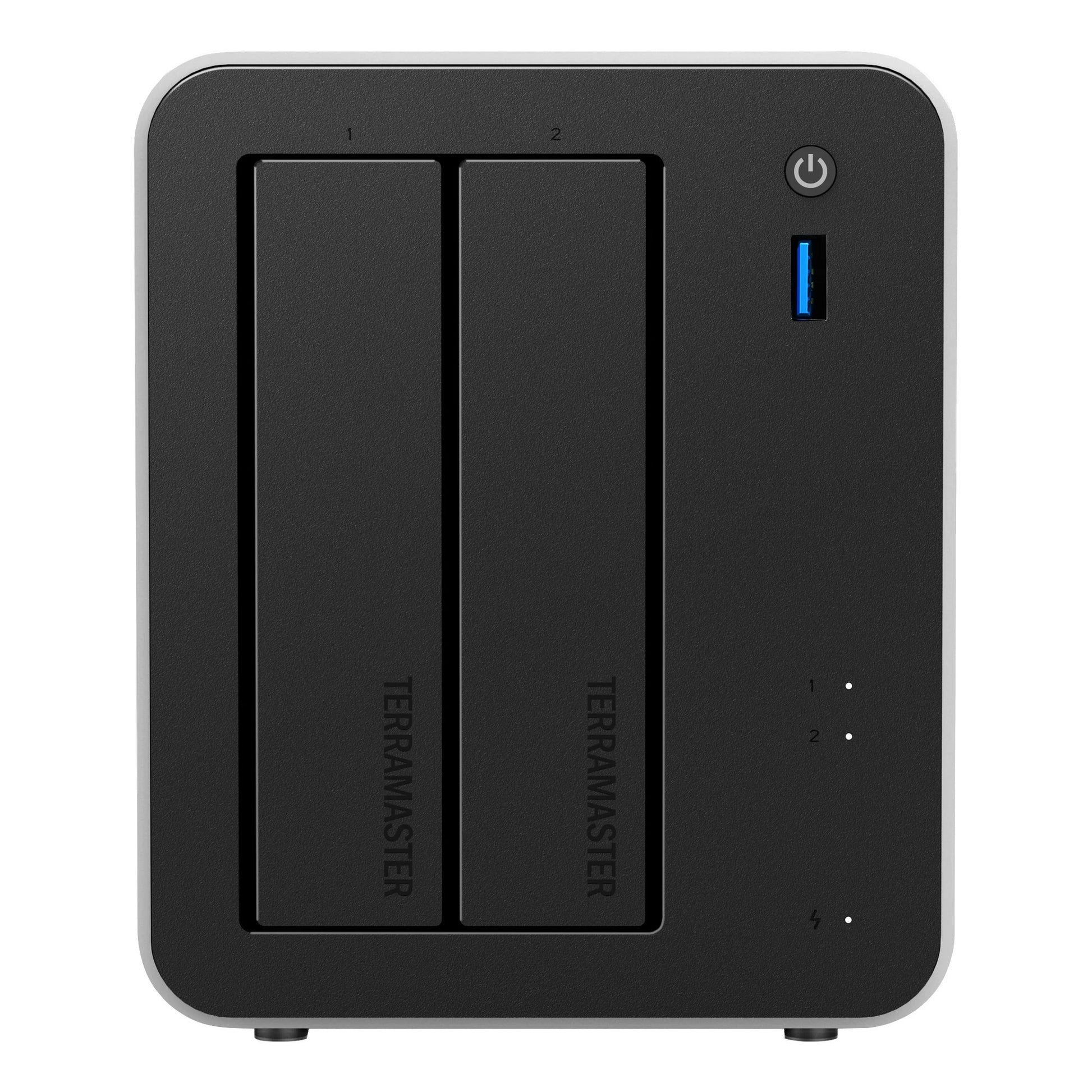Terramaster f2-425 plus nas (blanc, 2x 5GBe, HDMI, USB)
