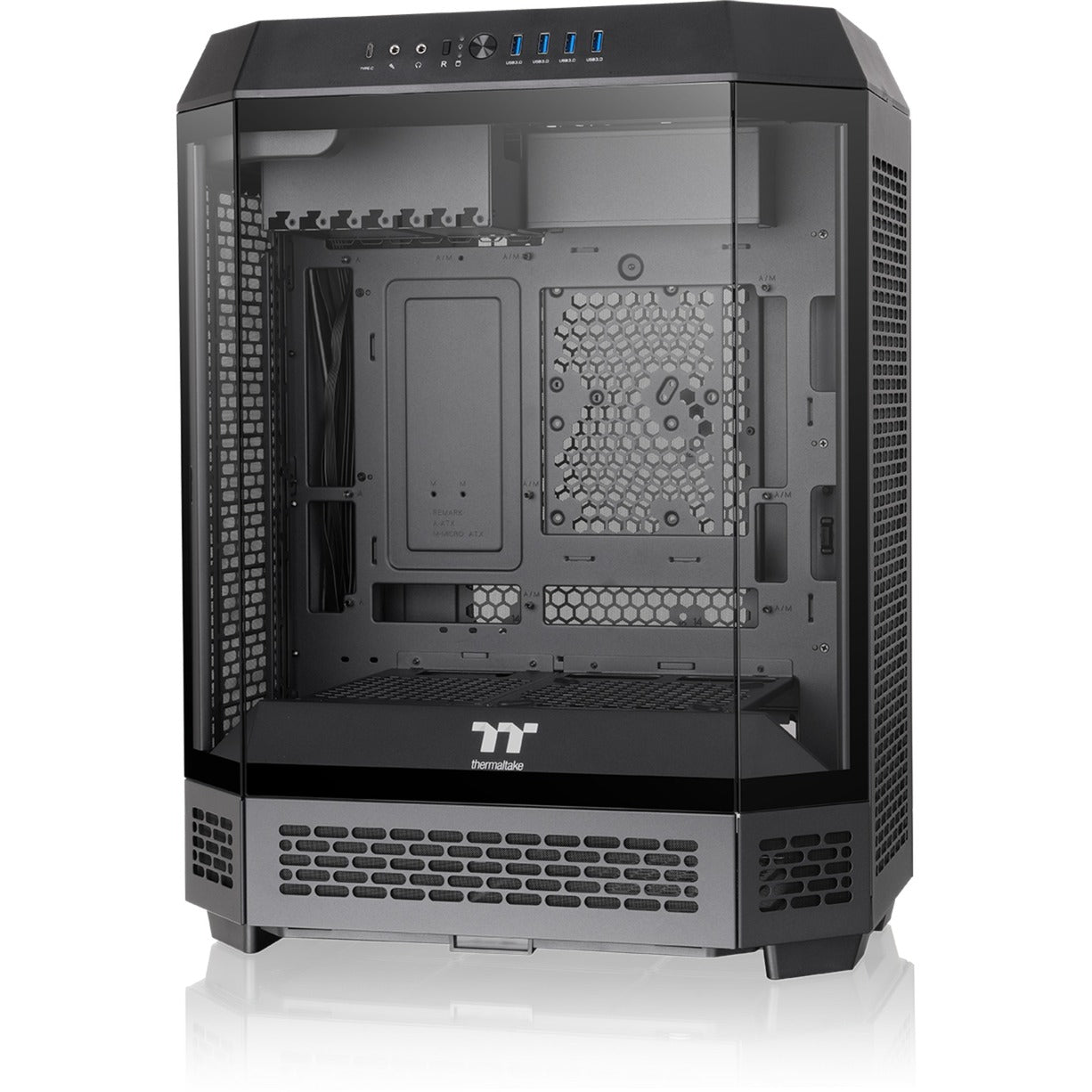 Boîtier tour midi Thermaltake the tower 600 (noir | 4x USB-A | 1x USB-C | verre trempé)