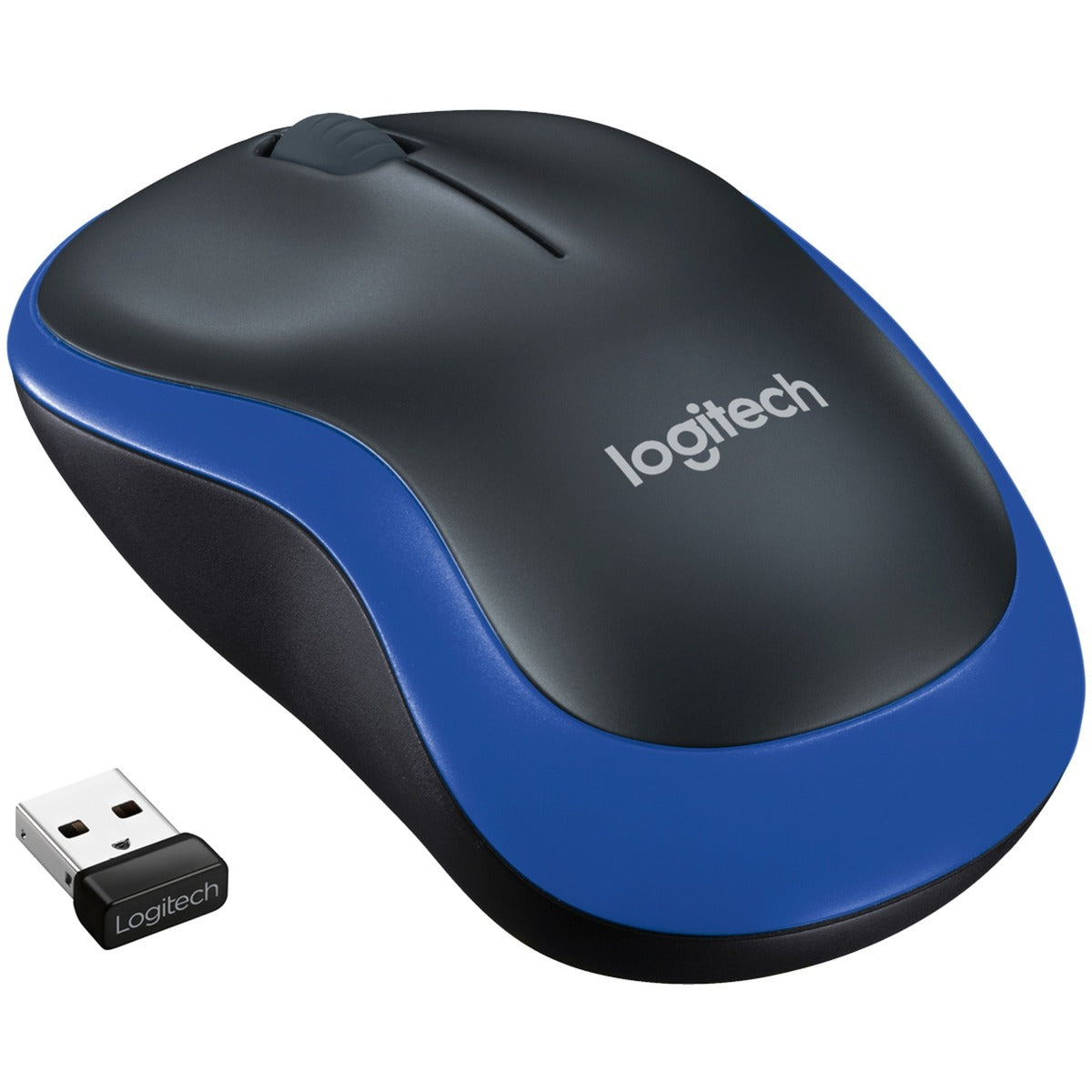 Souris sans fil Logitech m185 (bleue, vente au détail)