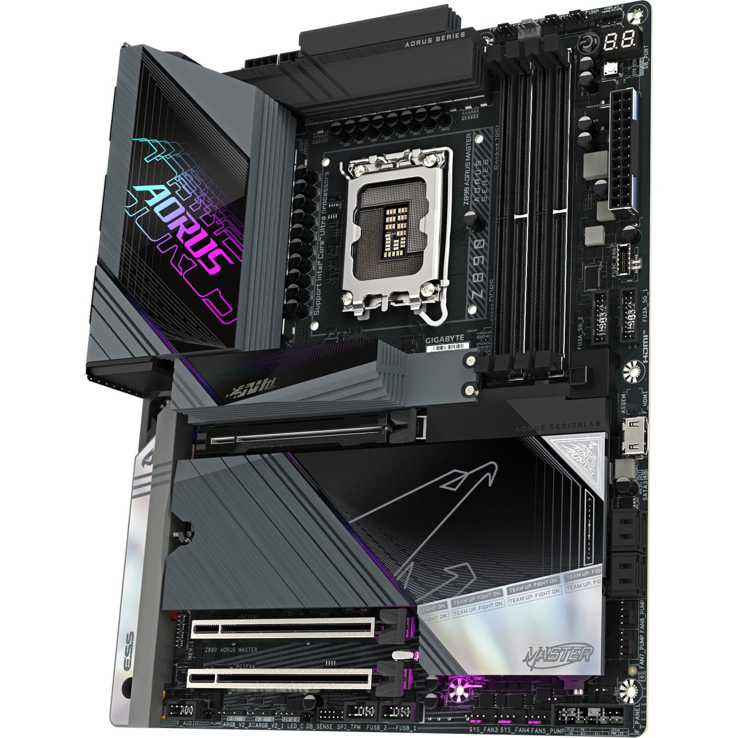 Carte mère Gigabyte Z890 AORUS Master Socket 1851 (RAID, 10 Go-LAN, Wi-Fi 7, BT, Son, ATX)
