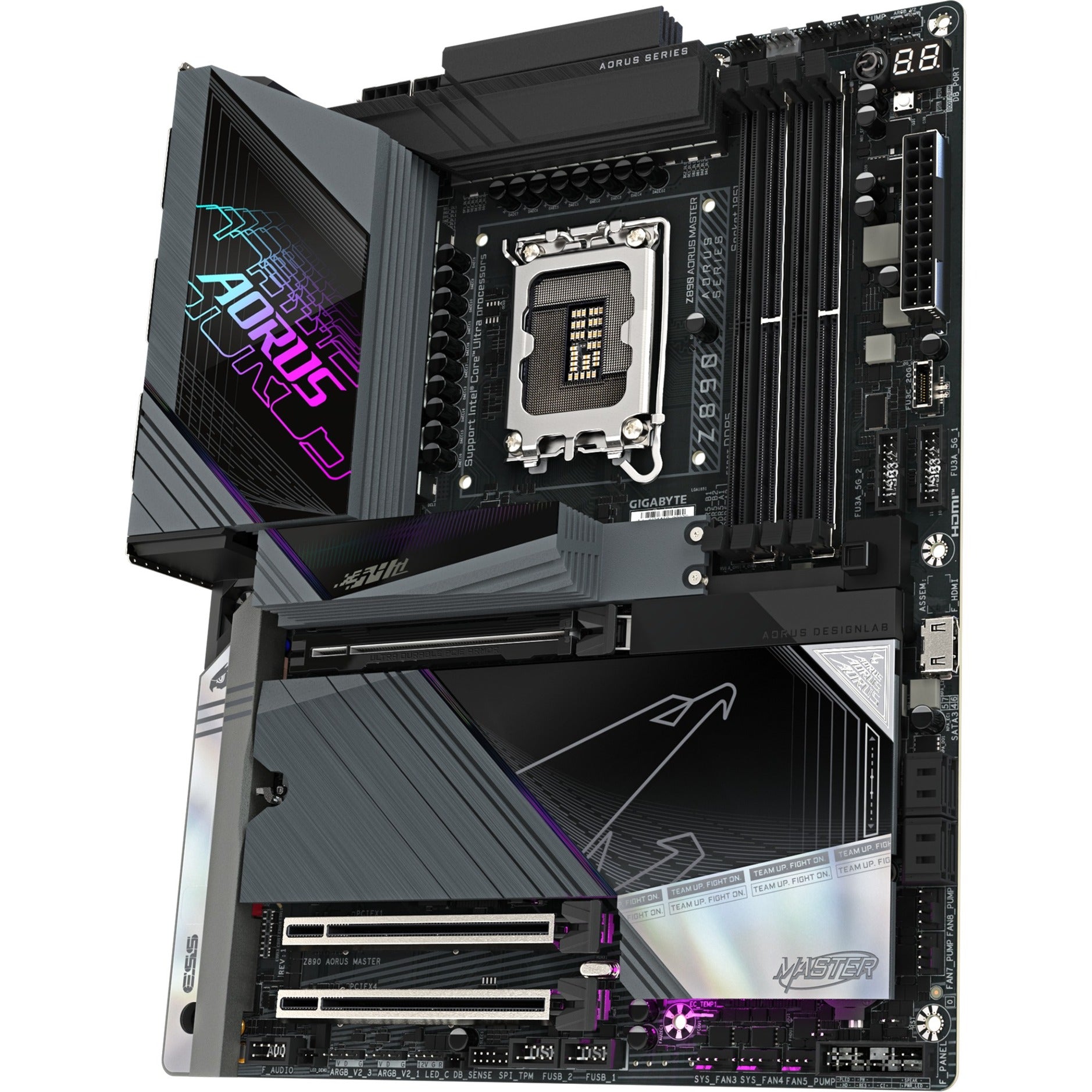 Carte mère Gigabyte Z890 AORUS Master Socket 1851 (RAID, 10 Go-LAN, Wi-Fi 7, BT, Son, ATX)