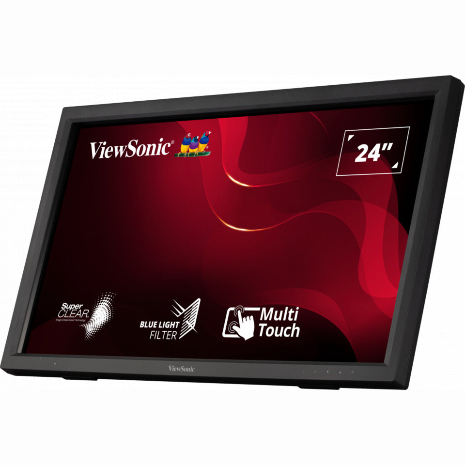 Viewsonic Moniteur tactile IR TD2423 24 (noir, 1x HDMI, VGA, DVI-D, USB-A, USB-B)