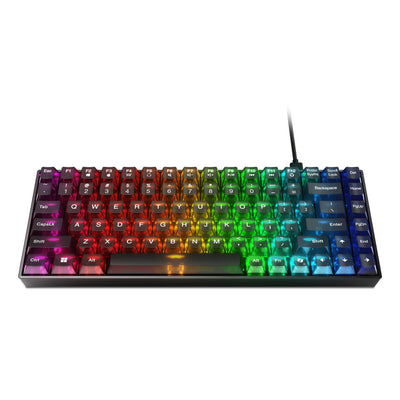 Clavier de jeu mécanique Lenovo legion k510 mini pro rgb (noir, disposition américaine (qwerty), 75%, interrupteur marron, échange à chaud, usb)