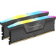 Corsair Vengeance RGB 32 Go DDR5-6000 (2x 16 Go) RAM (noir, cmh32gx5m2d6000z38, xmp, expo)