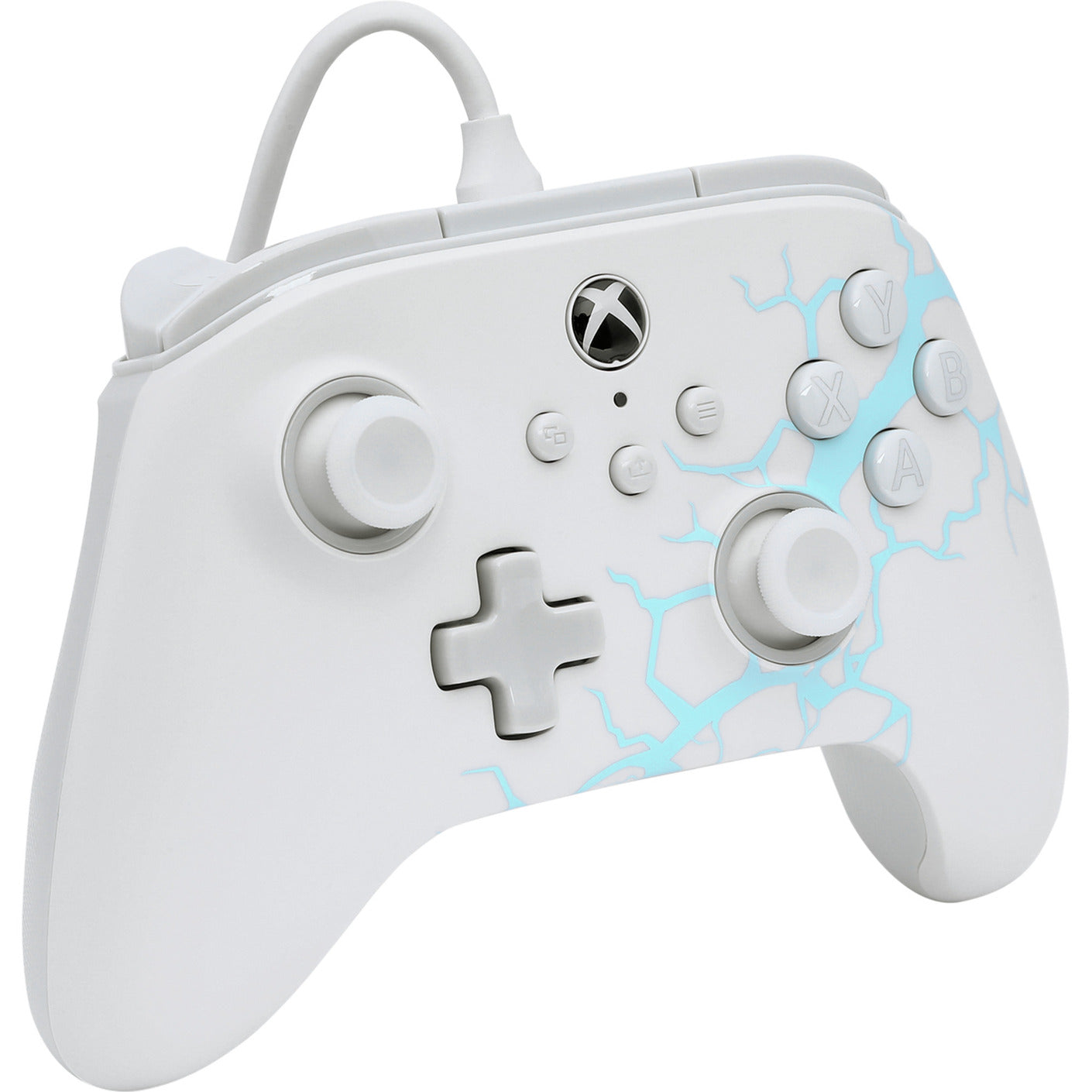 Manette Powera Advantage avec câble pour Xbox Series X|s - Polar Ice (blanc bleu, Xbox Series X|s, Xbox One, PC)