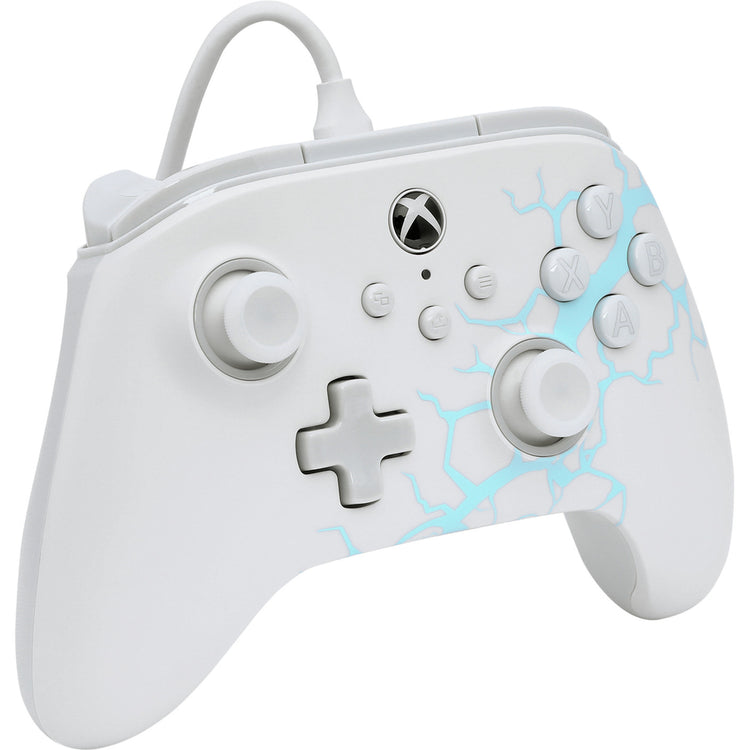 Manette Powera Advantage avec câble pour Xbox Series X|s - Polar Ice (blanc bleu, Xbox Series X|s, Xbox One, PC)