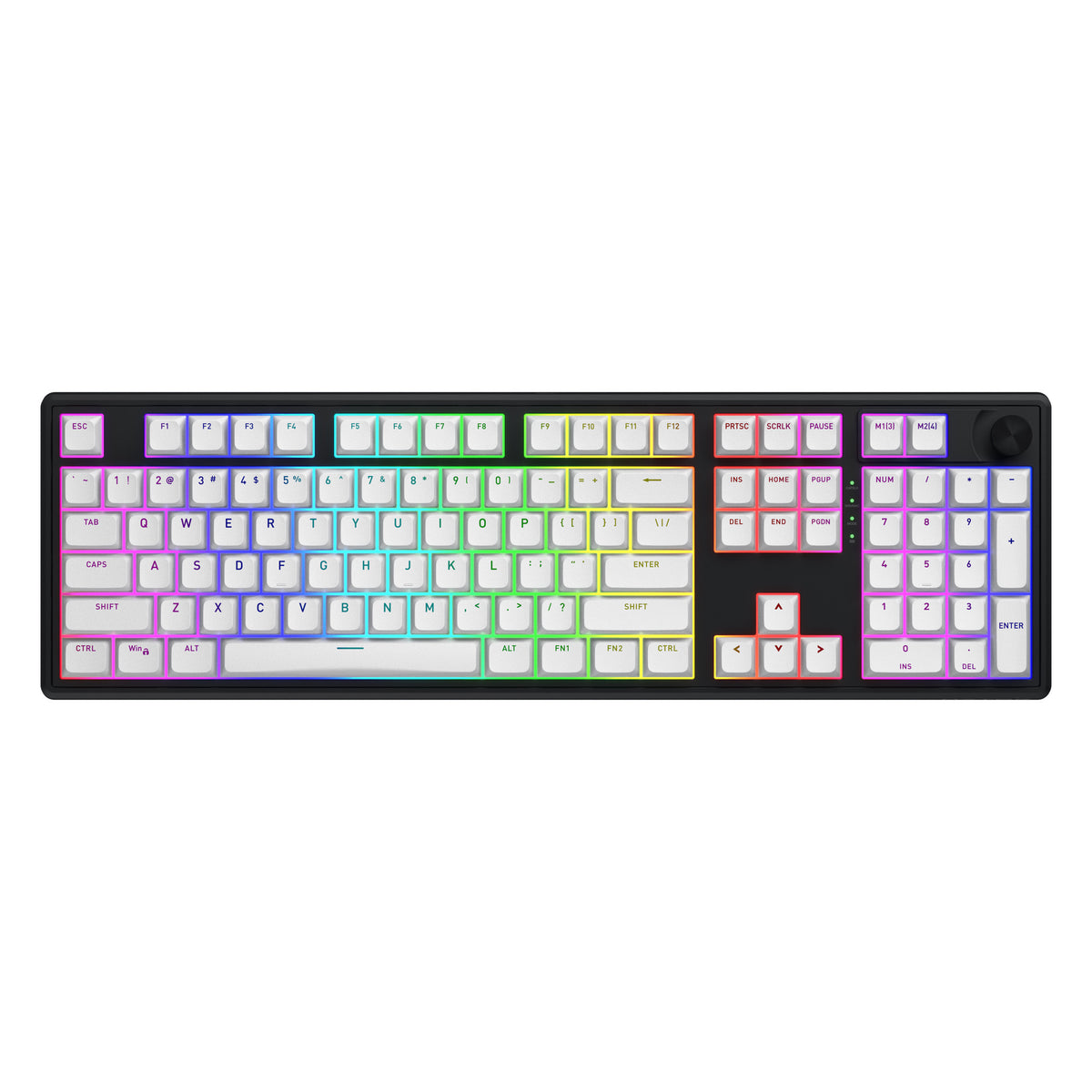 Hator skyfall sans fil, clavier de jeu (noir, disposition américaine, hator aurum citron, RVB, double shot abs, hot-swap, bluetooth usb-c 2,4 GHz)