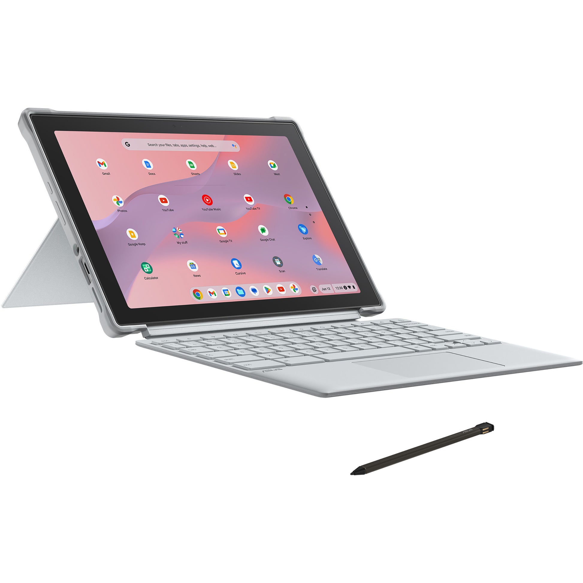 Asus Chromebook CM30 détachable Cl3001DM2A-R70267 10,5 ordinateur portable 2-en-1 (argent | Kompanio 520 | Mali-G52 2ee MC2 | 8 Go | 64 Go EMMC)