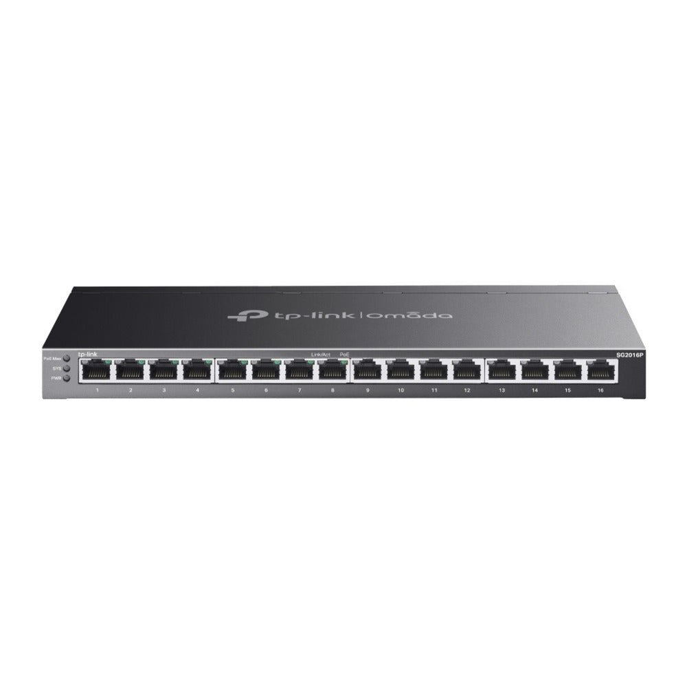 Tp-link omada sg2016p commutateur intelligent gigabit 16 ports (noir, 8x poe+)