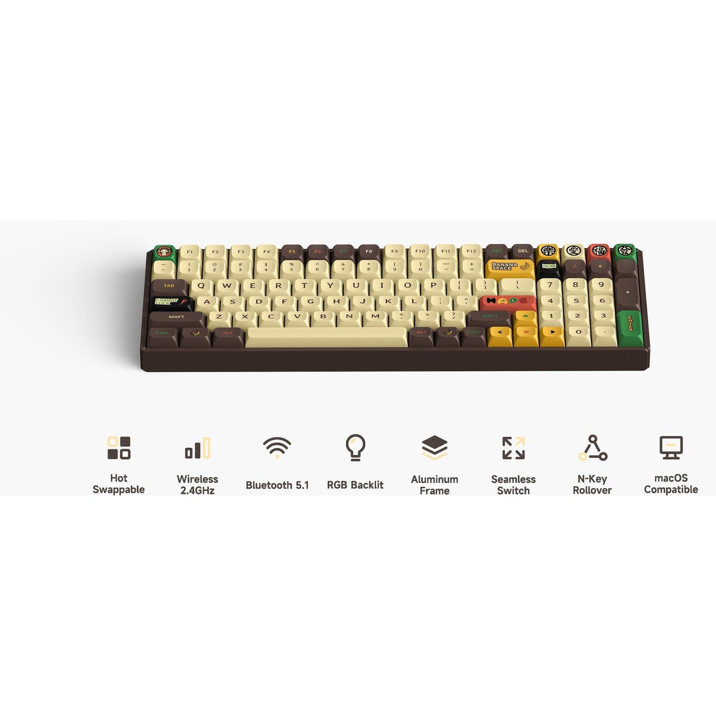 IQUnix F97 Happy Ape Wireless Mechanical Clavier