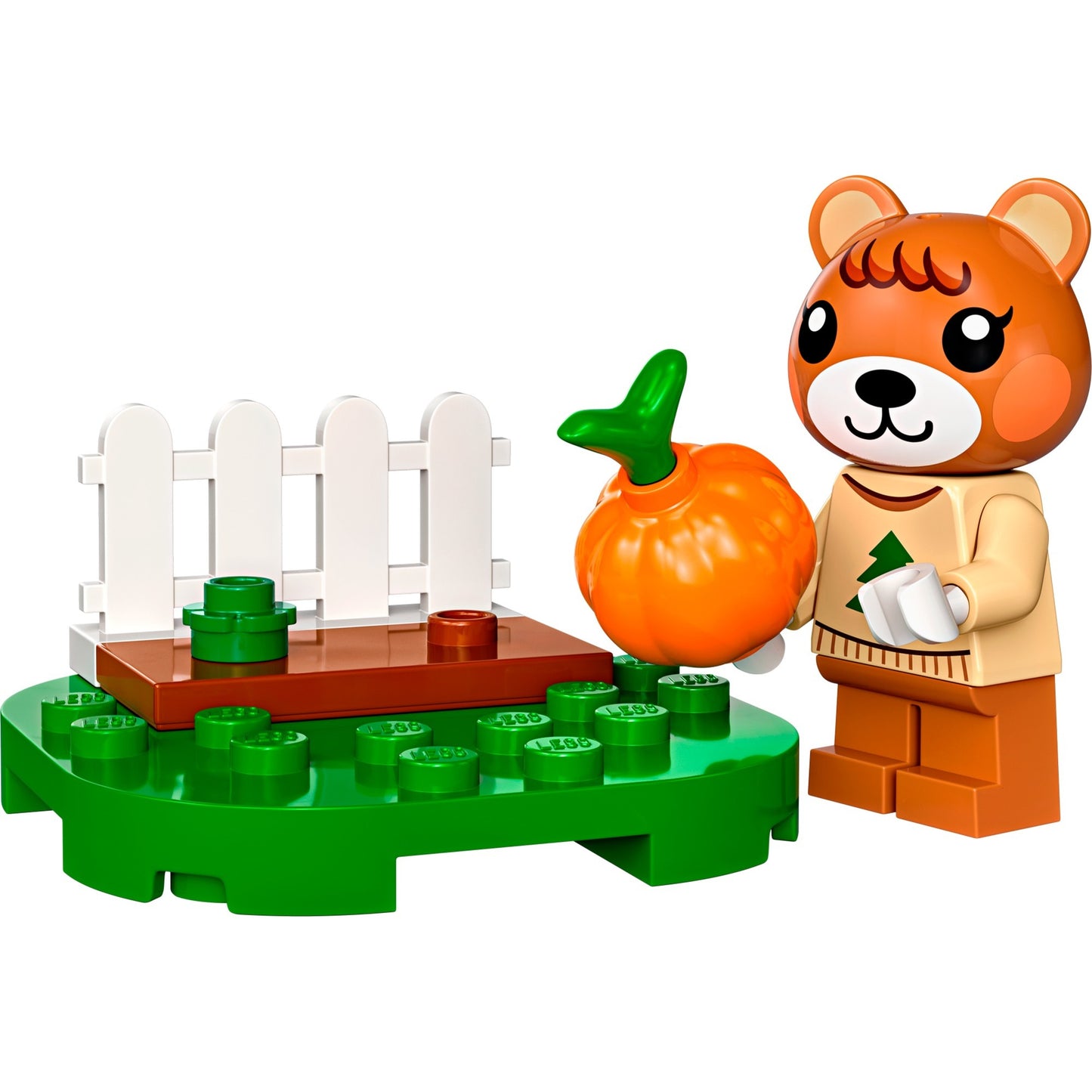 Lego animal cross - jouet de construction de jardin de citrouilles d'érable (30662)