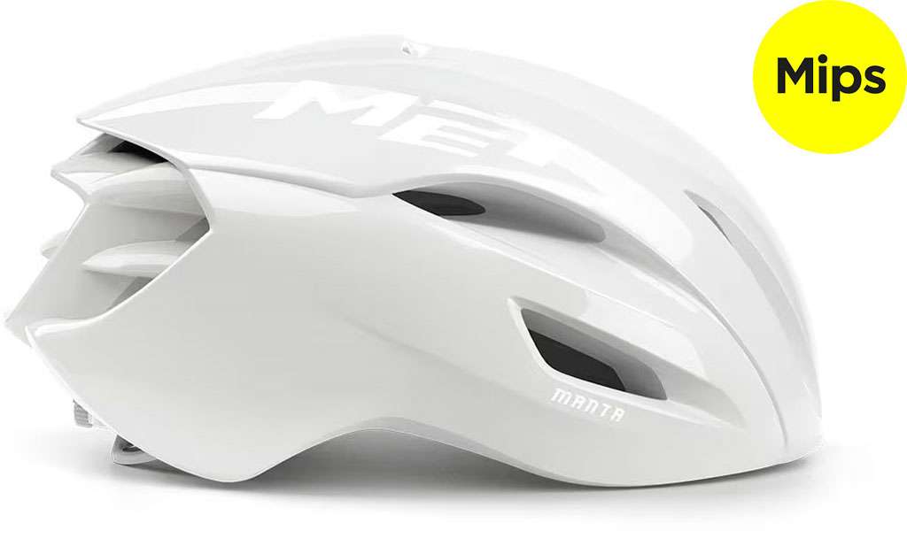 Avec manta mips absolut white édition limitée - casque de vélo de route