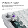 Keychron q0 he qmk pavé numérique personnalisé sans fil RVB pavé numérique mécanique (noir, disposition américaine (qwerty), nébuleuse magnétique Gateron à double rail, échange à chaud, RVB, touches PBT à double prise)