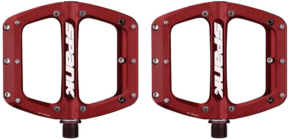 Pédales plates de redémarrage de la cuillère Spank
