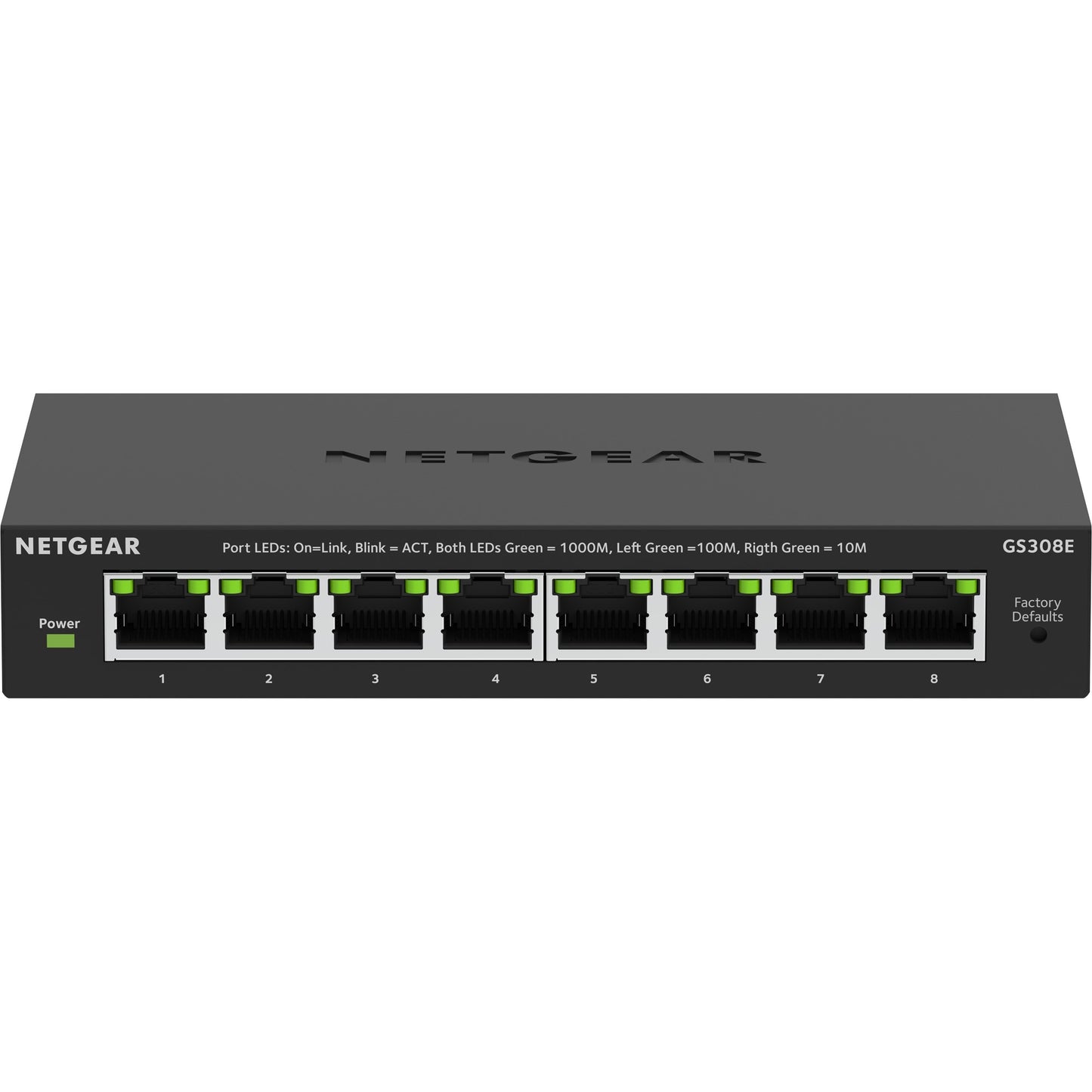 NetGear 8 points Gigabit Ethernet Plus-Switch (GS308EV4)