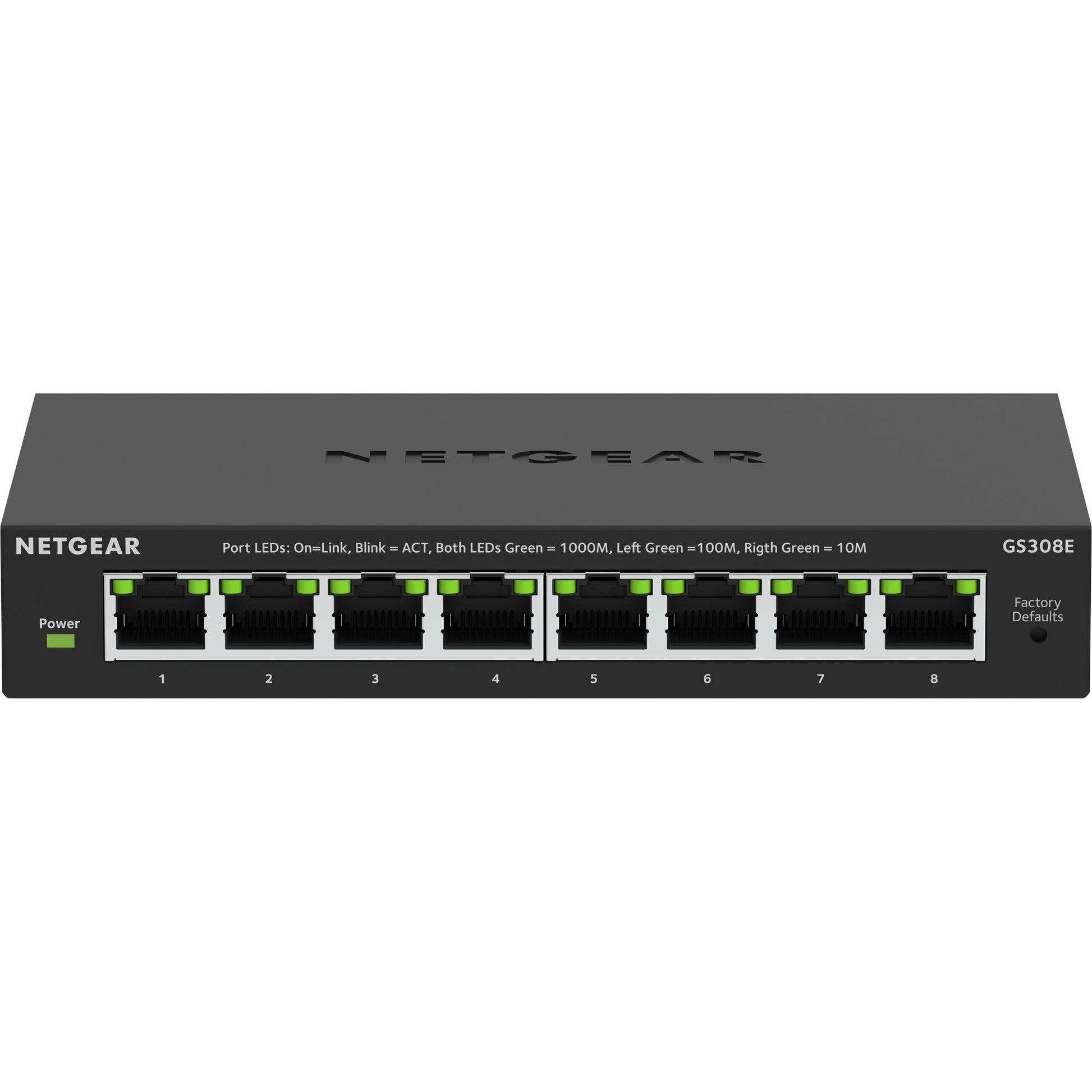 NetGear 8 points Gigabit Ethernet Plus-Switch (GS308EV4)