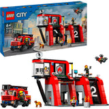 Lego LEGO City 60414 Caserne de pompiers et camion de pompiers - afbeelding 1
