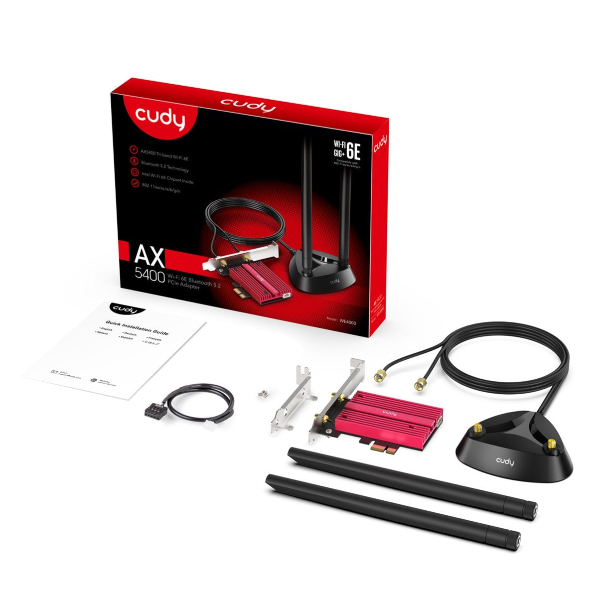 Cudy AX5400 Wi-Fi 6th Bluetooth 5.3 PCI-E
