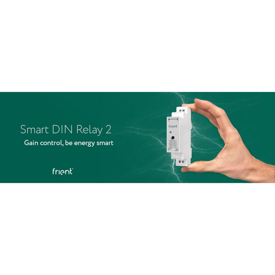 Relais relais din intelligent Frient (gris clair, zigbee)
