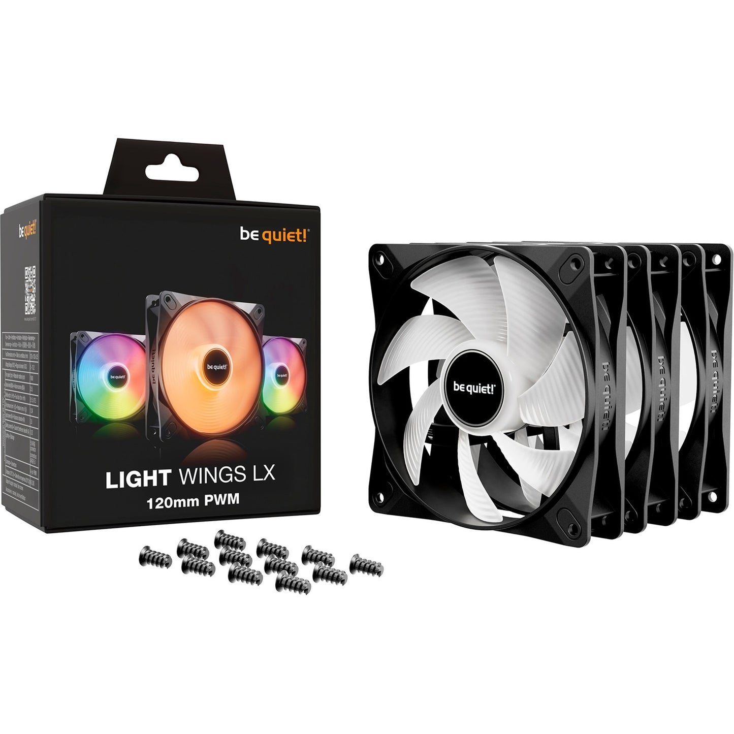 Soyez silencieux! Pack PWM Triple LX 120 mm léger