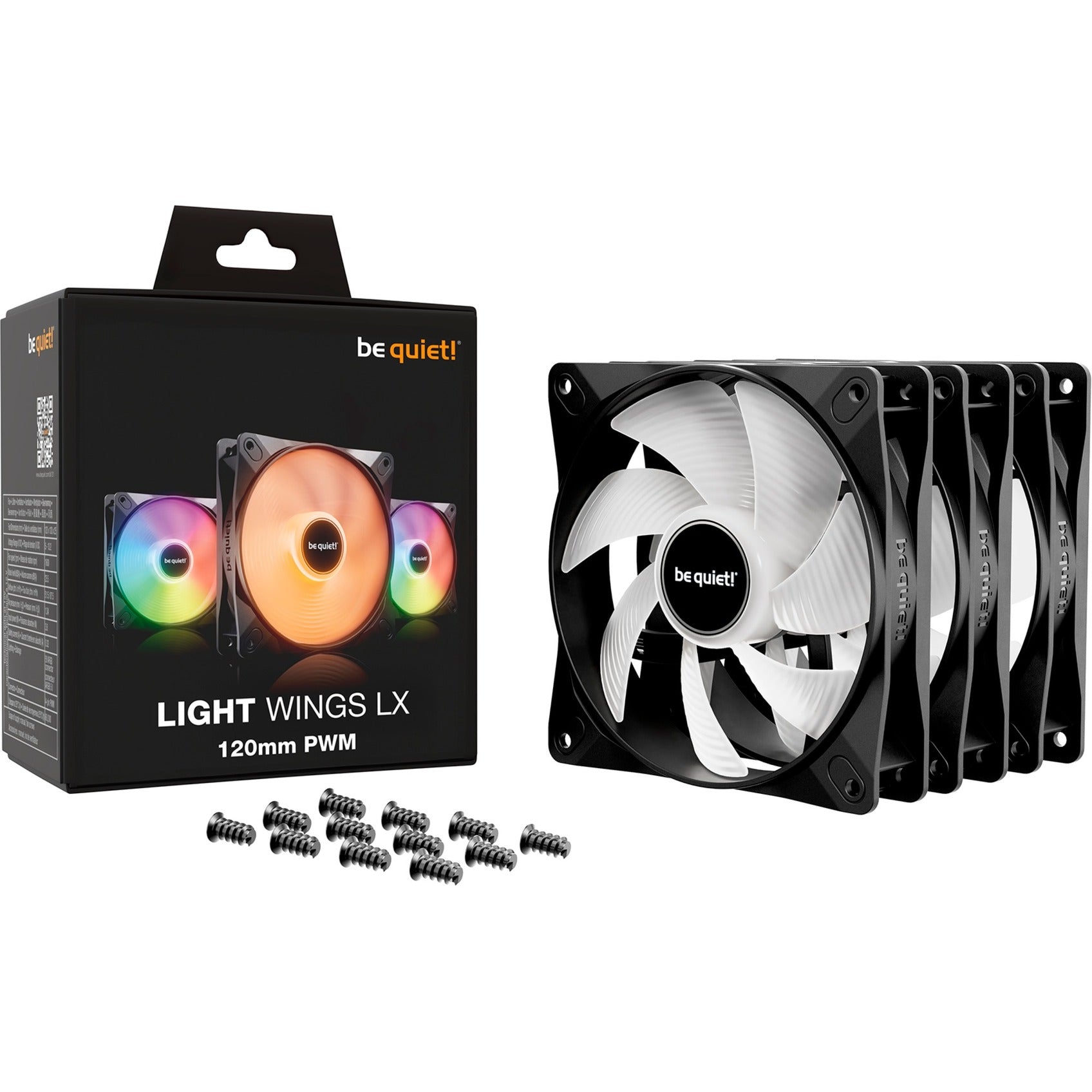 Soyez silencieux! Pack PWM Triple LX 120 mm léger