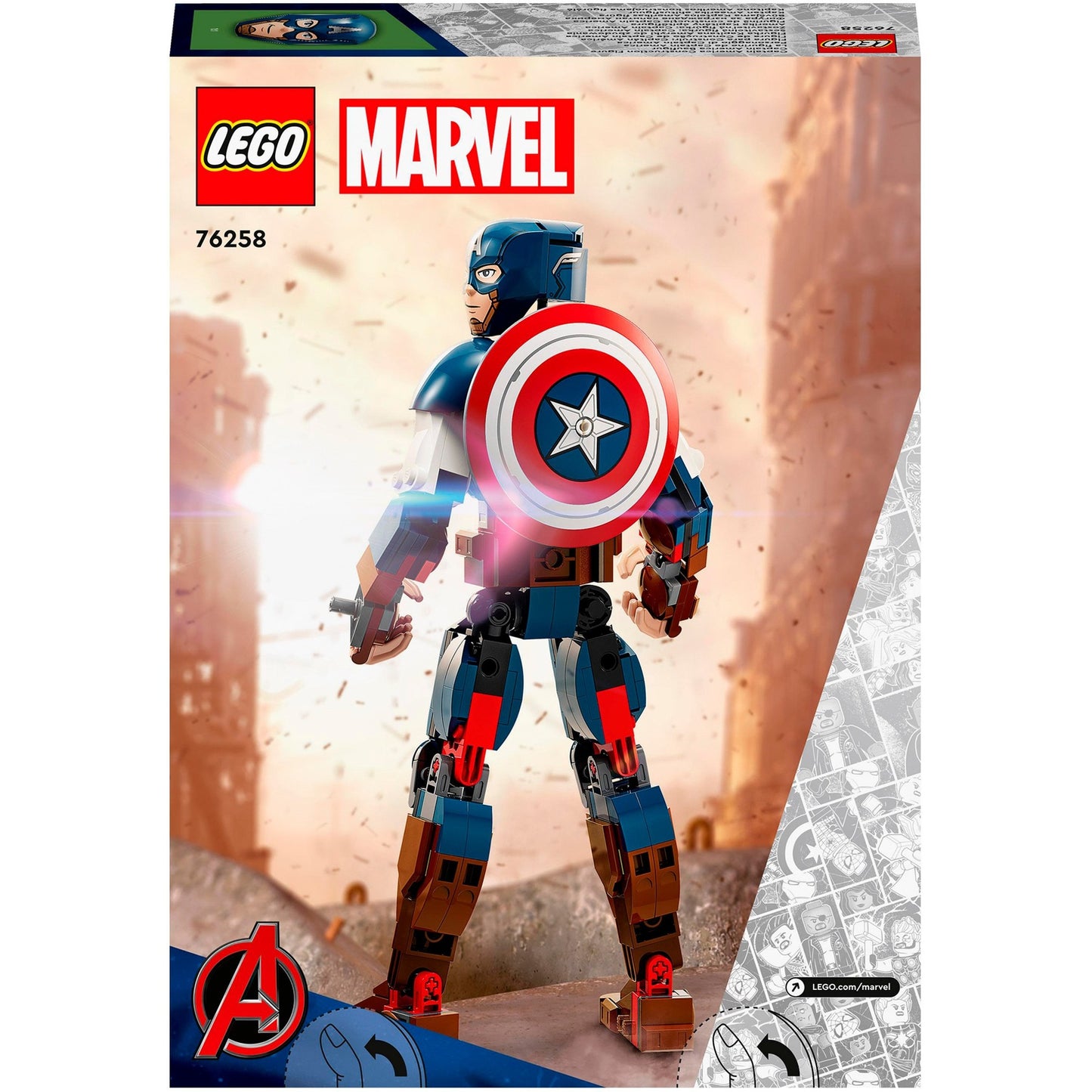 LEGO LEGO Super Heroes 76258 Captain America Construction Figure Construction