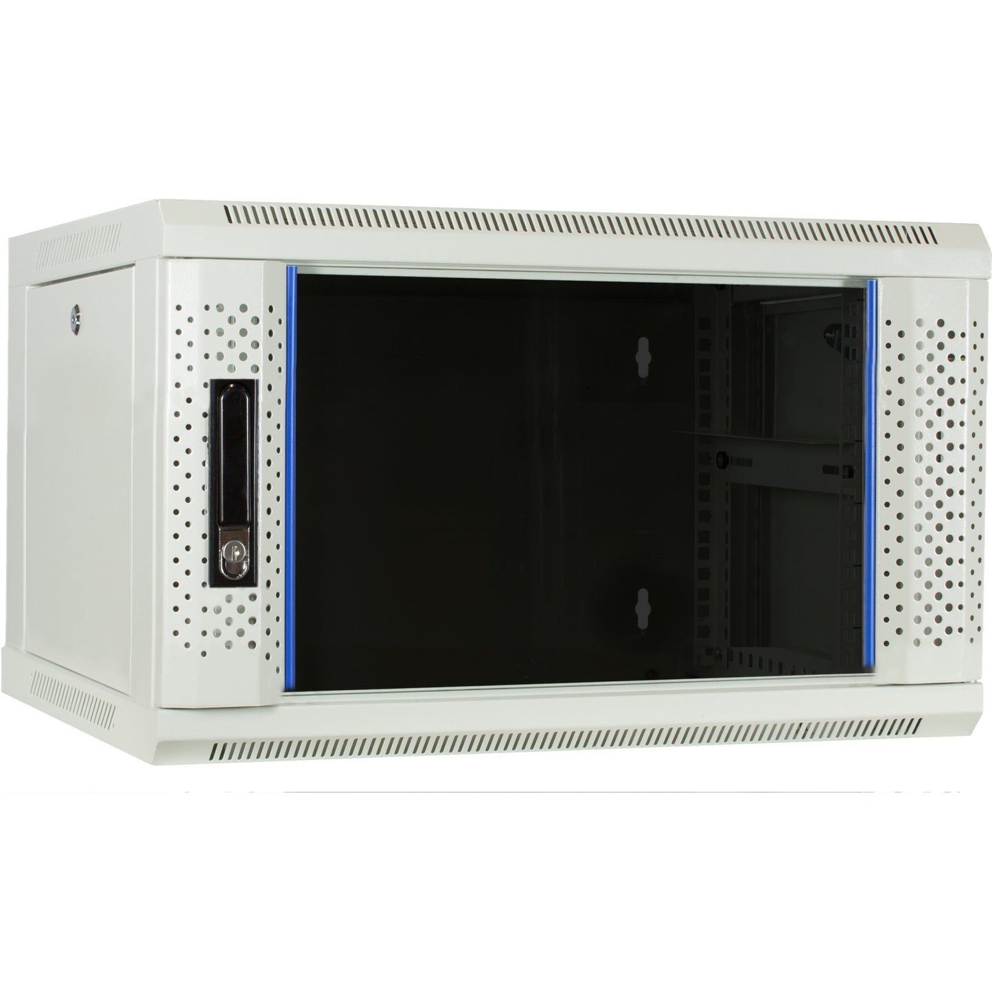 DSI 6U White Wall Armotboard avec porte en verre DS6406W